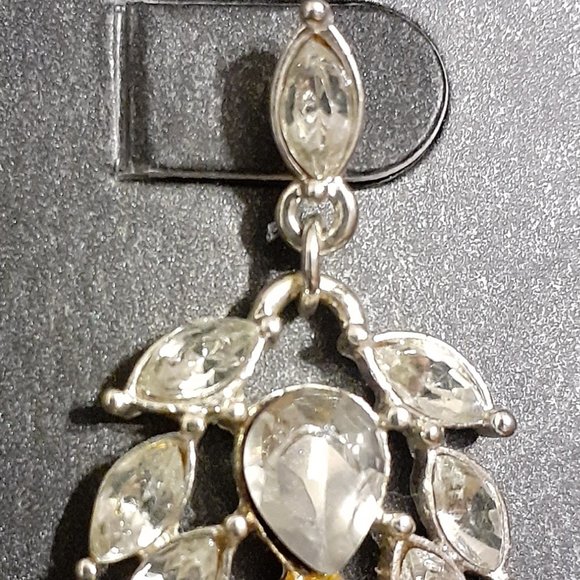 Crystal Teardrop Earings - Picture 2 of 3